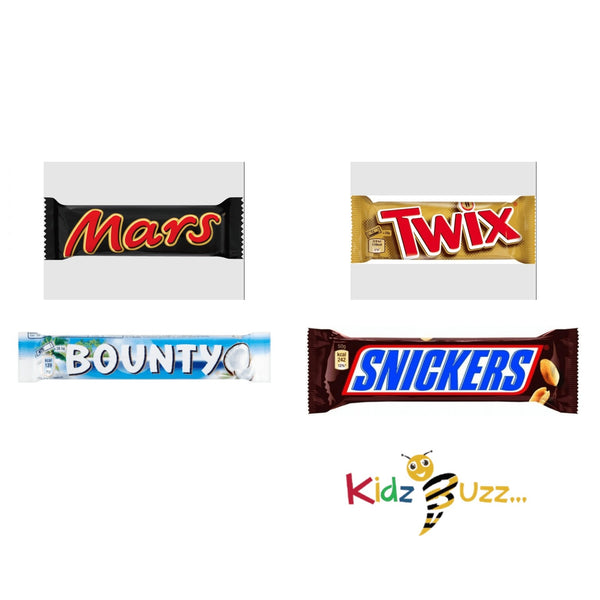 Mixed Chocolate Multipacks - Snickers, Twixx, Mars, Bounty Bars 40 Mixed