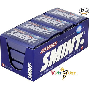 Smint Sugar Free Mints, Peppermint Flavour - 50 XXL (Pack of 12)