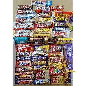 Mega Mix Chocolate Gift Hamper 50 Different Full Size Chocolate Bars Hamper For All Occasions