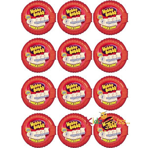 Hubba Bubba Mega Long Tape Strawberry 56Gm x 12 Pieces Box