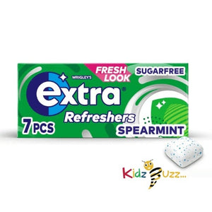 16 x Extra Refreshers Spearmint Sugar Free Chewing Gum Handy Box 7Pcs (Chewing Gum)