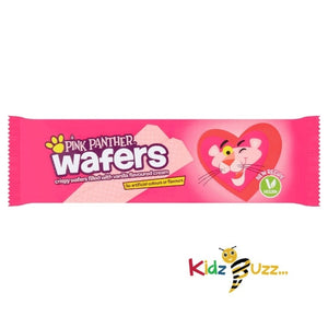 Pink Panther Crispy Wafers with Vanilla Flavoured Cream Mallow Wafer (Pack of 3)
