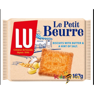 LU Le Petit Beurre Salted Butter Biscuits 167G x 4 Biscuits