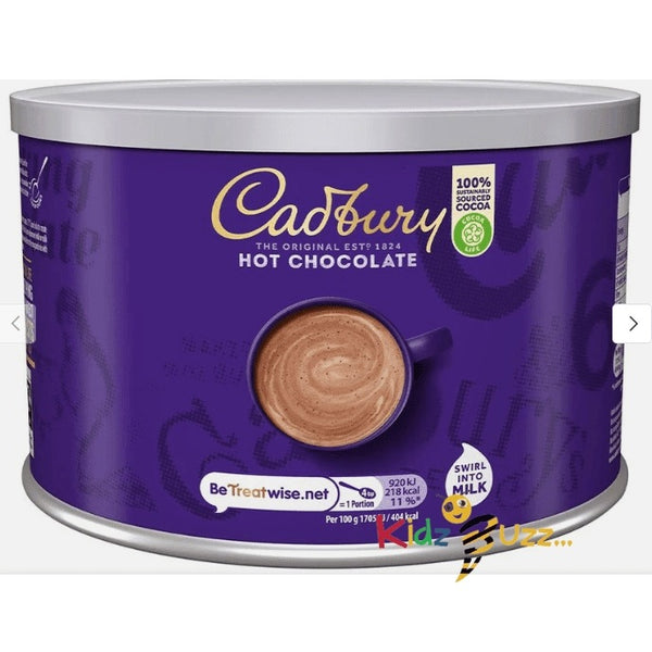 Cadbury Hot Chocolate Powder Tin 1kg Add Milk Chocolate Powder