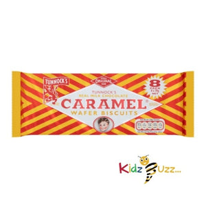 Tunnocks Milk Chocolate Caramel Wafer Biscuits Multipack, 240g x 5 Wafer Biscuits