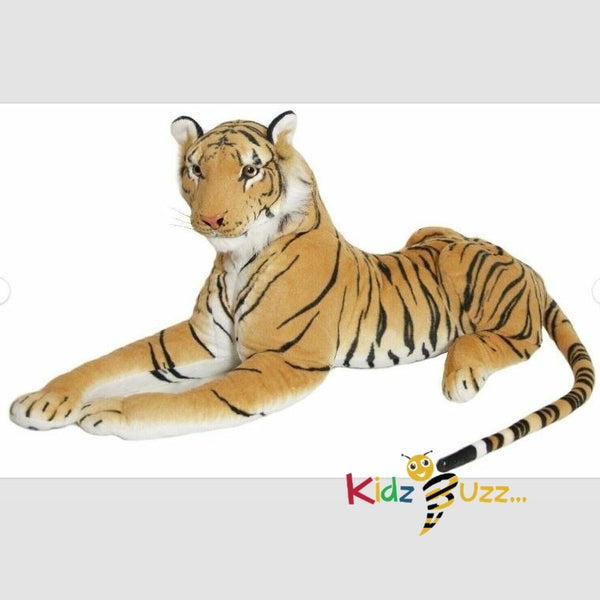 Large Tiger Plush 100CM Approx- Realistic Stuffed Animal Kids Soft Toy