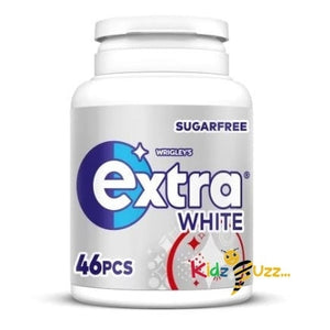 Extra White Chewing Gum, Sugar Free, 6 Packs of 46 Pieces