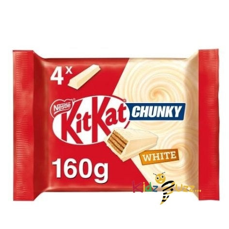 Kit Kat Chunky White Chocolate Bar Multipack 40g 4 Pack Pack Of 3