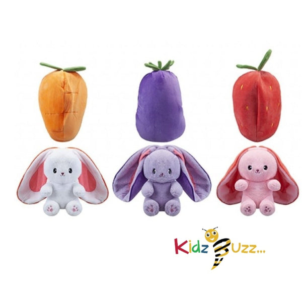 Zippy Baws Rabbit 25Cm Zippy Reversible Food Bunny 3 Assorted | kidzbuzzz