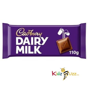 Cadbury Dairy Milk Chocolate Bar 110g (Pack of 3)