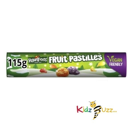 Rowntrees Fruit Pastilles Giant Tube 115G Pack Of 4