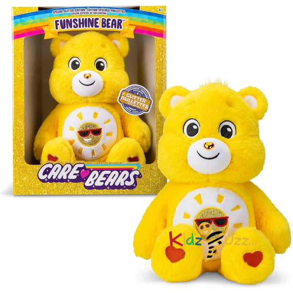 Care Bear Glitter Funshine Bear Toy- Soft Toy For Kids