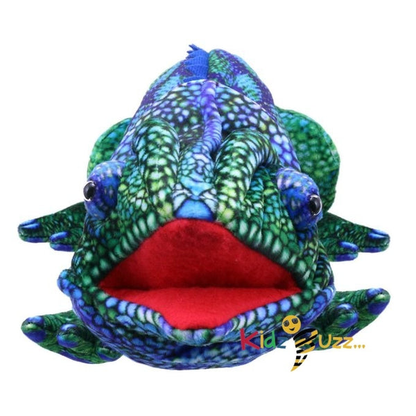 Large Creatures Chameleon Blue-Green Soft Toy For Kids