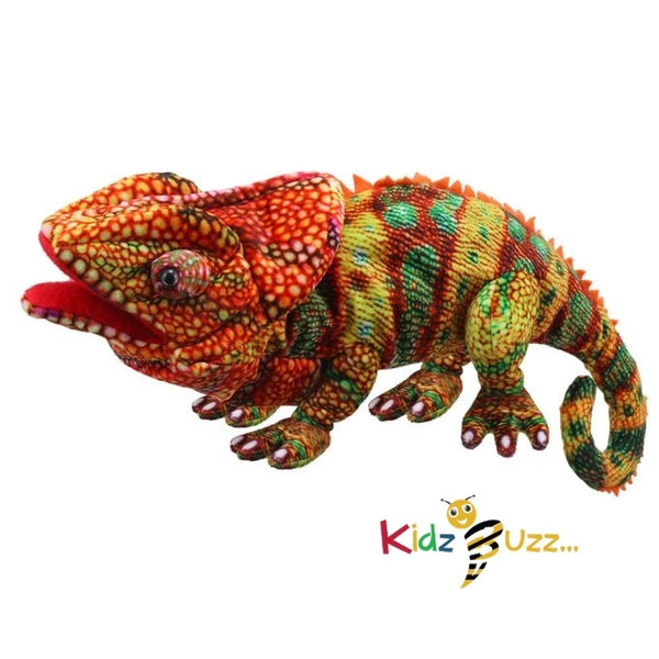 Large Creatures Chameleon Orange Soft Toy For Kids
