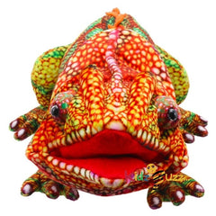 Large Creatures Chameleon Orange Soft Toy For Kids