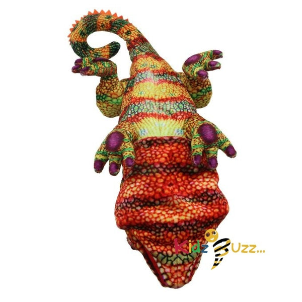 Large Creatures Chameleon Orange Soft Toy For Kids