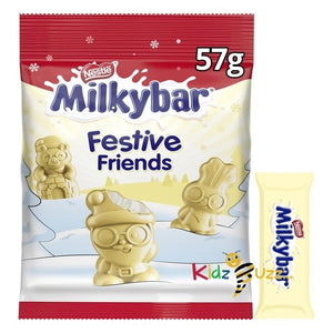 Milkybar White Chocolate Festive Friends Bag 57G Pack OF 5
