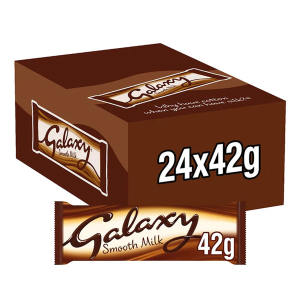 Galaxy Milk Chocolate Bar - Pack of 24 x 42G - kidzbuzzz