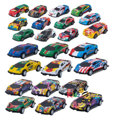 12pcs Iron Shell Recoil Vehicles Set Pull Back Alloy Car