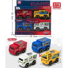 4pcs Plastic Container Truck Toy for Kids