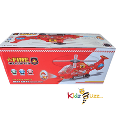 City Fire Helicopter Toy for Kids, Fun Birthday Gift For Boys & Girls