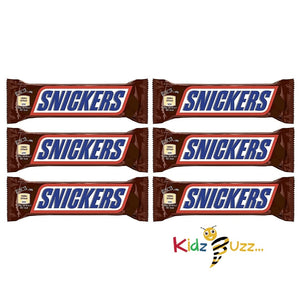 SNICKERS Chocolate Bar Collection 50g x 10 | Snickers Chocolate by Mars - Nougat Topped with Caramel and Peanuts, Milk Chocolate Bar Sold by Kidzbuzzz