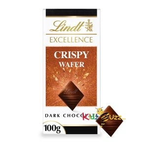 New Lindt Excellence Crispy Wafer Dark Chocolate100g  (Pack Of 3)