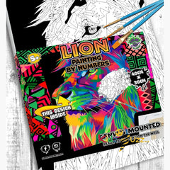 Lion Pop Art Paint By Numbers 40 x 30cm
