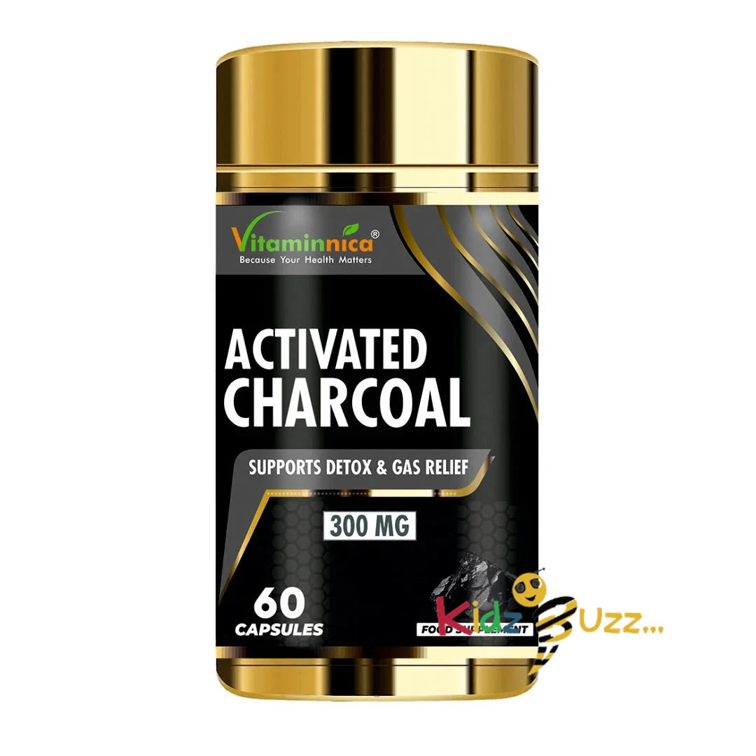 Vitaminnica Activated Charcoal - Supports Detox & Gas Relief x 3