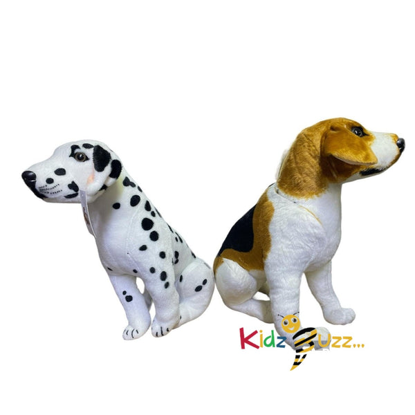 Soft Plush Dog Toy -Soft Cuddly, Seated Stuff Pet Animal
