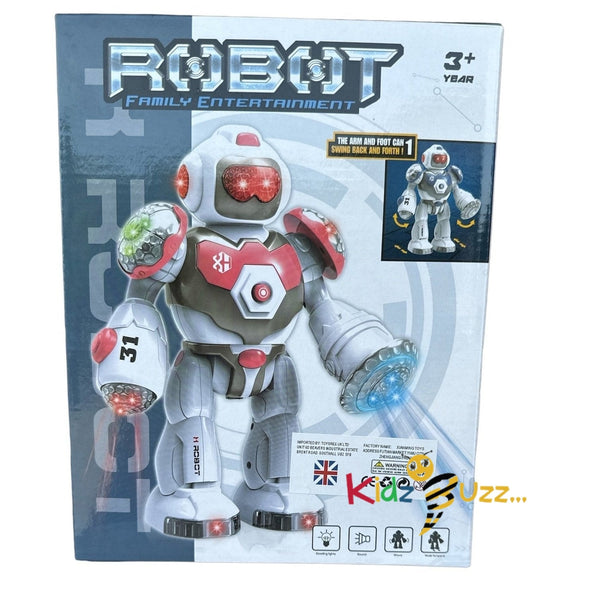 Family Entertainment Robot For Kids- Smart Robot With Lights And Music
