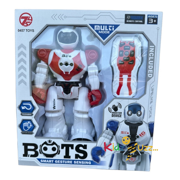 R/C Smart Bots Robot Toy For Kids- Smart Intelligent Toy With Lights And Music