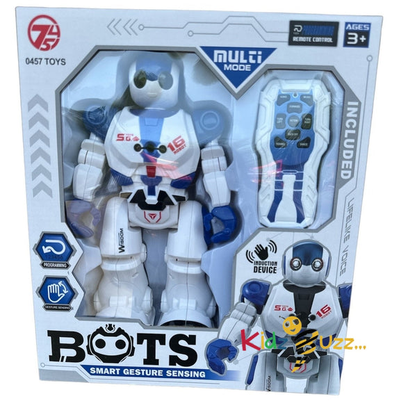 R/C Smart Bots Robot Toy For Kids- Smart Intelligent Toy With Lights And Music