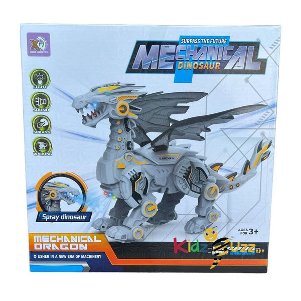 Spray Mechanical Dragon Toy Set For Kids- Lights & Music Toy Gift For Kids