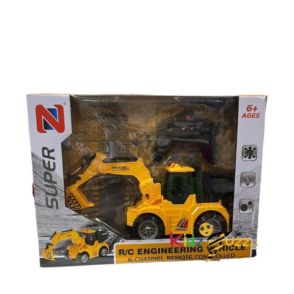 6 Channel R/C Engineering Vehicle Toy For Kids