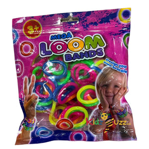 MEGA Loom Bands Assorted Colours  - Design Your Own Bracelet I Great Fun For Kids 3+ ages