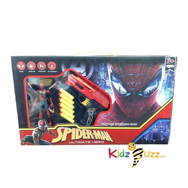 Spiderman The Ultimate Hero - Gun With Spiderman Mask For Kids