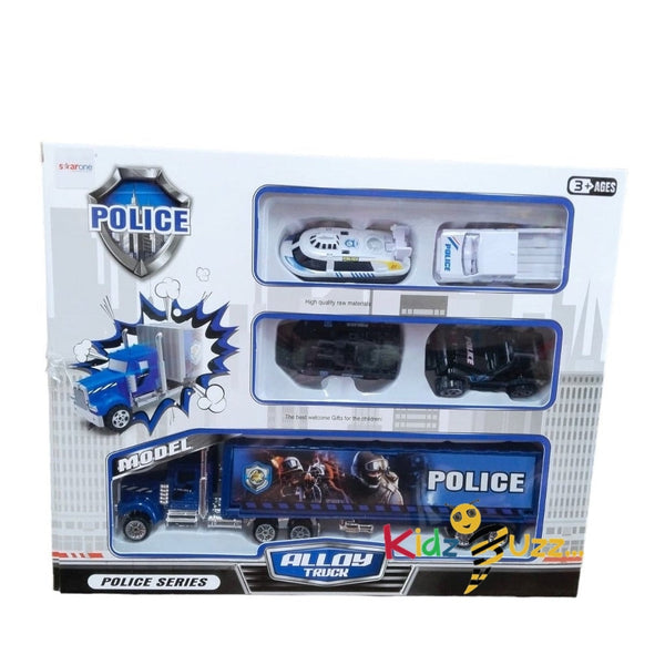 Police Series Alloy Truck Play Set For Kids