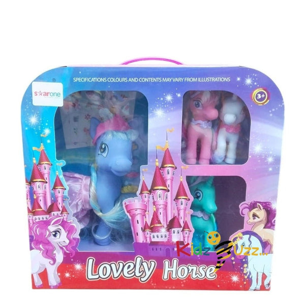 Lovely Horse Little Pony Toy Set Mini Unicorn Fluttershy Kids Birthday Kids Gift