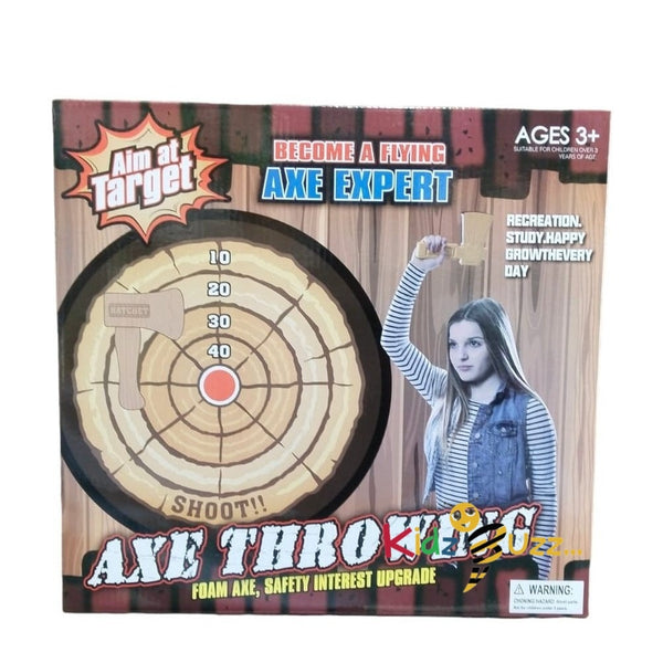 Foam Axe Throwing Game - Indoor Outdoor Target Game For Kids