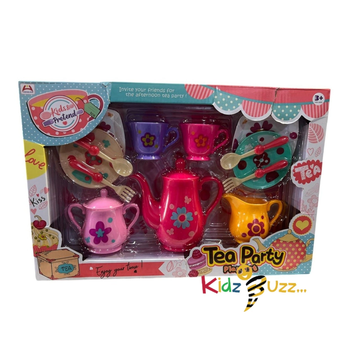 Tea Party Playset Pretend Play Set kidzbuzzz - Main Image