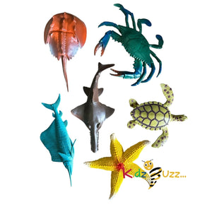 Sea Creatures Figure Animal Toy for Kids Play Safely Toy Aquatic Animal for Kids (Set of 6)