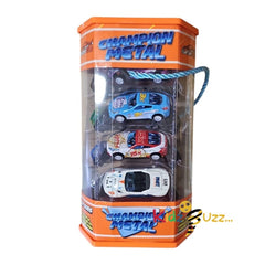 12 Pcs Champion Metal Car - Vehicle Toys For Kids