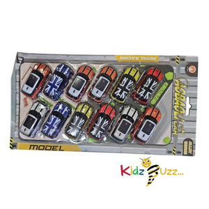 12 Pcs Metal Racing Car Toy