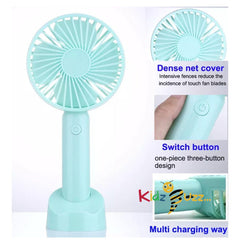 Multi Speed Rechargeable Fans Hand Held or Desktop - Fans ONE Random Send
