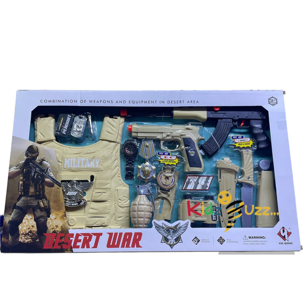 Desert War With Shield Gun Toy