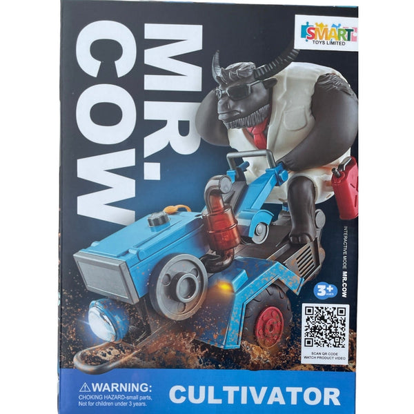 Mr Cow Cultivator Hand Tractor Power toy for children - kidzbuzzz
