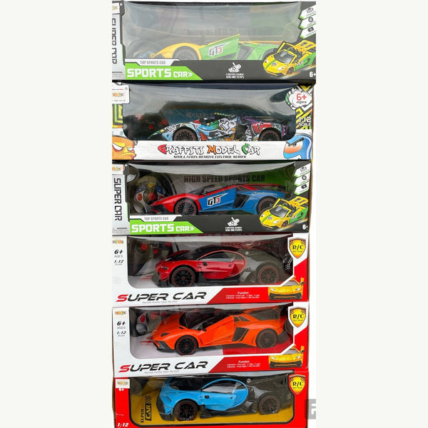 R/C High Speed Sports Racing Car Remote Control Toy- - Multi Color - kidzbuzzz