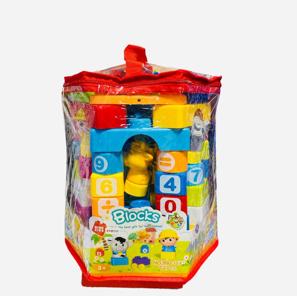 72Pcs Funny Blocks - kidzbuzzz