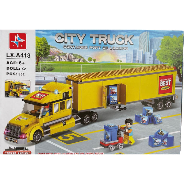 City Truck LX413  Block Set Fun Toy For Kids - kidzbuzzz
